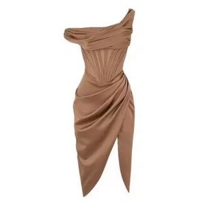HOUSE OF CB LULU TOFFEE DRESS